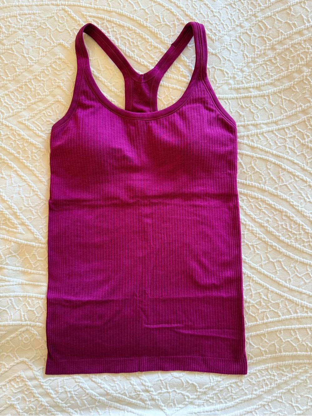 Lululemon Ebb to Street Tank Magenta Purple Size 6